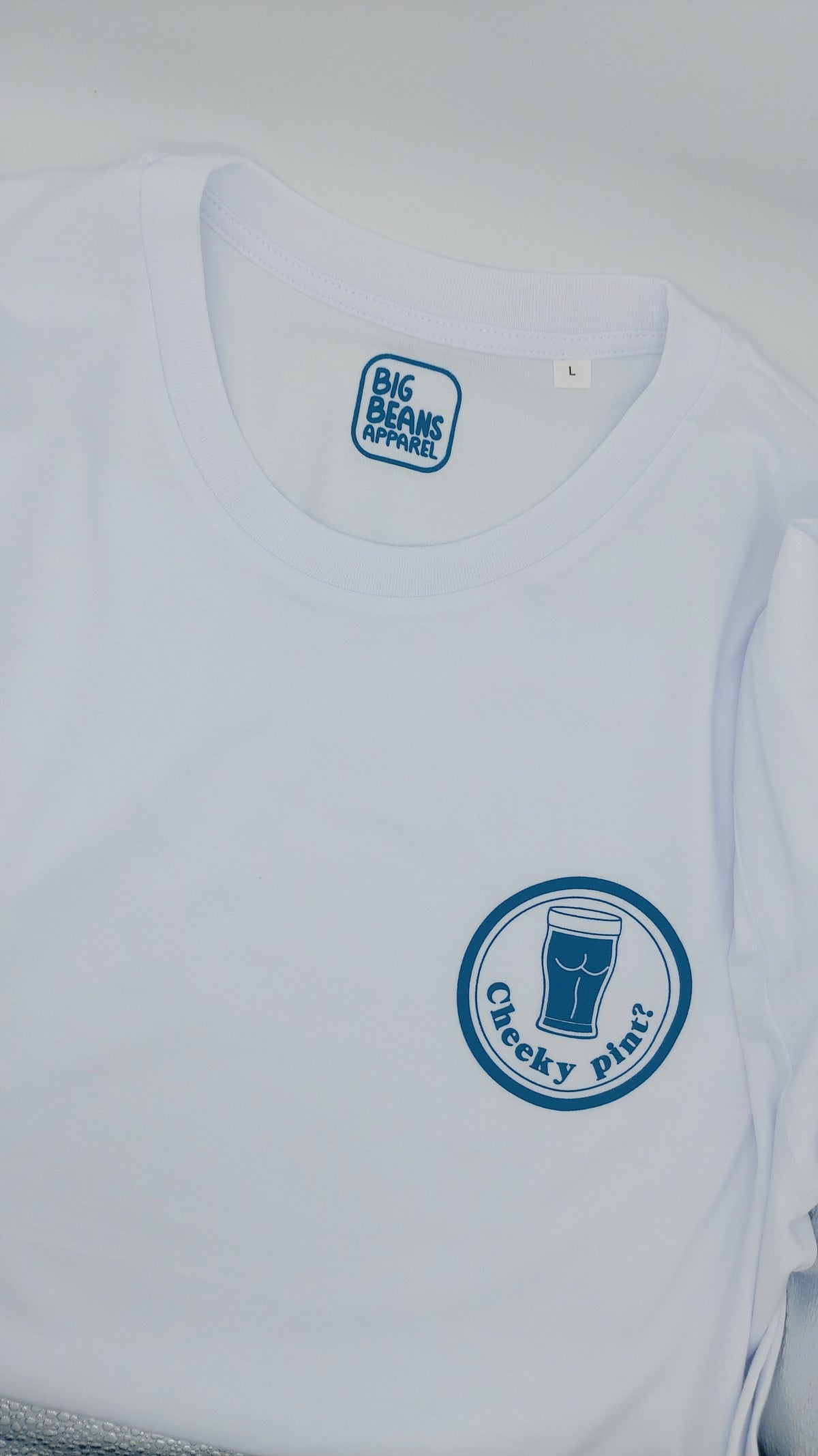White Cheeky Pint T-Shirt